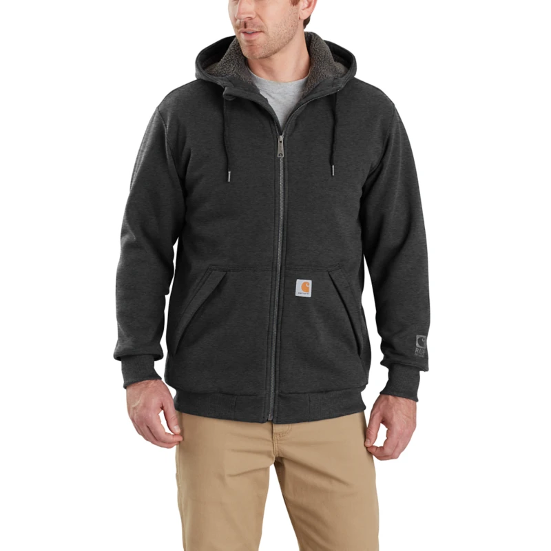 CARHARTT 103308 MEN'S RAIN DEFENDER ROCKLAND SHERPA LINED HOODED SWEATSHIRT - Image 2
