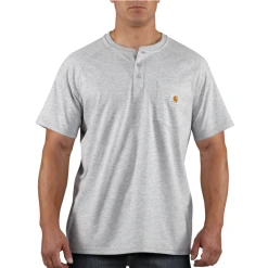 CARHARTT FORCECOTTON DELMONT SHORT SLEEVE HENLEY