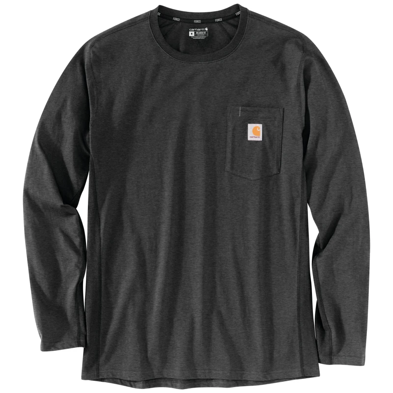 CARHARTT FORCE RELAXED FIT MIDWEIGHT LONG SLEEVE POCKET T SHIRT 104617 - Image 2