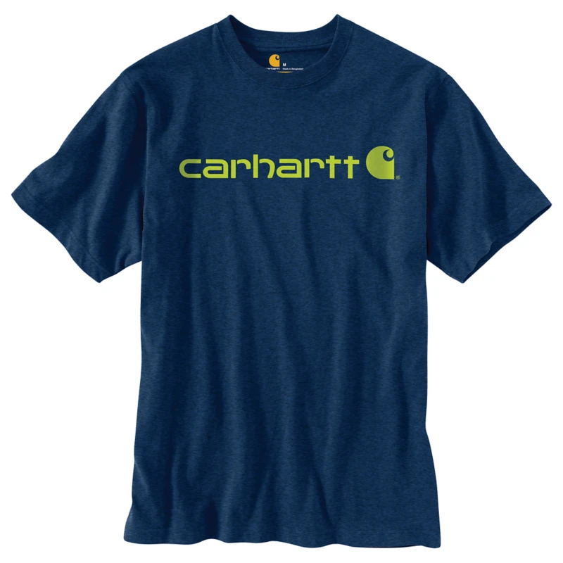 CARHARTT MEN'S LOOSE FIT HEAVYWEIGHT SHORT SLEEVE LOGO GRAPHIC T SHIRT K195 5 CARHARTT MEN'S LOOSE FIT HEAVYWEIGHT SHORT SLEEVE LOGO GRAPHIC T SHIRT K195 - Image 3