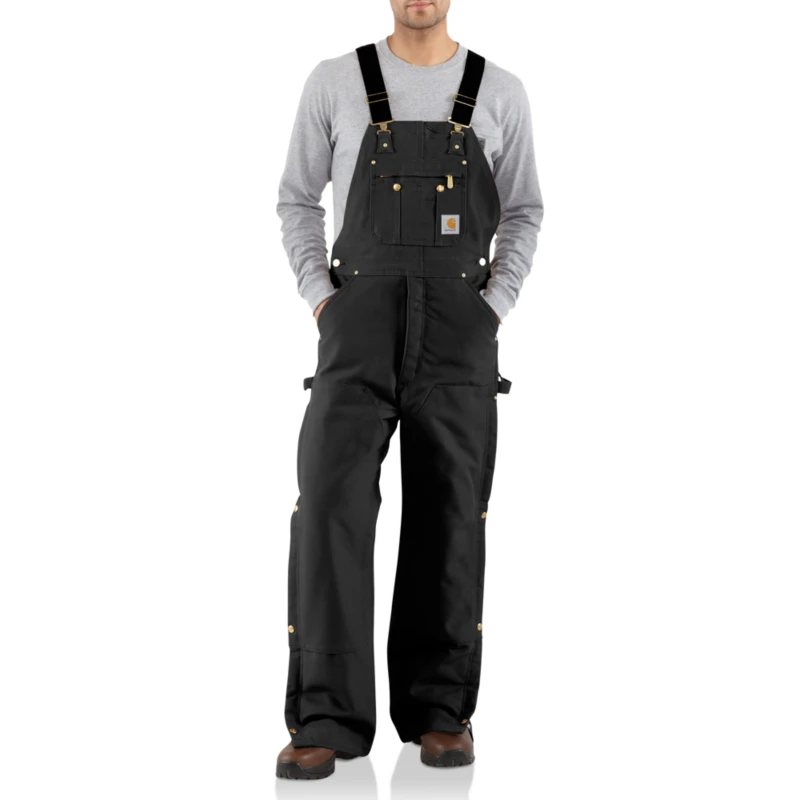 CARHARTT R41BLK INSULATED DUCK OVERALL 3 CARHARTT R41BLK INSULATED DUCK OVERALL