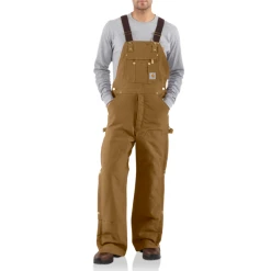 CARHARTT R41BRN INSULATED DUCK OVERALL