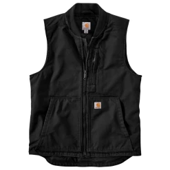 CARHARTT WASHED DUCK INSULATED RIB COLLAR VEST 104395