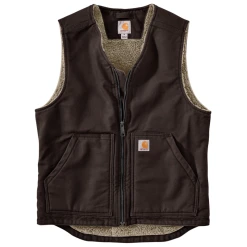 CARHARTT WASHED DUCK SHERPA LINED VEST 104394 7 CARHARTT WASHED DUCK SHERPA LINED VEST 104394 -down jacket shop CARHARTT WASHED DUCK SHERPA LINED VEST 104394 DKB S