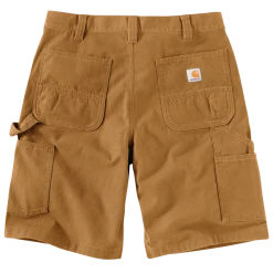 CARHARTT MEN'S RUGGED FLEX RELAXED FIT CANVAS UTILITY WORK SHORT 103652 -down jacket shop CRH 103652 918 Back