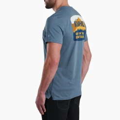 KUHL Men's Ridge T Shirt -down jacket shop KUH 7470 RidgeT DeepWaters Side