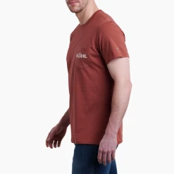 KUHL Men's Ridge T Shirt -down jacket shop KUH 7470 RidgeT SundriedTomato Side