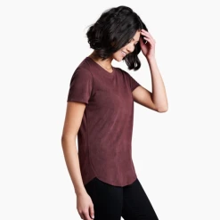 KUHL Women's Konstance Short Sleeve Shirt 10 KUHL Women's Konstance Short Sleeve Shirt -down jacket shop KUH 8478 KonstanceSS GanachePrint Side