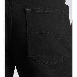 LEE MEN'S REGULAR FIT STRAIGHT LEG JEANS IN DOUBLE BLACK -down jacket shop LEE 2008908. PocketDetailpng