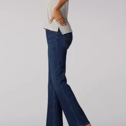 LEE WOMEN'S FLEX MOTION REGULAR FIT BOOTCUT JEAN IN ROYAL CHAKRA -down jacket shop LEE 3408964 SIDE