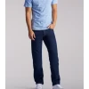 LEE MEN'S REGULAR FIT STRAIGHT LEG JEANS IN PEPPER PREWASH
