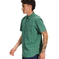 THE NORTH FACE Men's Loghill Short Sleeve Shirt -down jacket shop NF0A5J9Z IOP model34