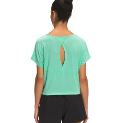 THE NORTH FACE WOMEN'S WANDER CROSSBACK SHORT SLEEVE -down jacket shop NF0A7QAU 3R6 back