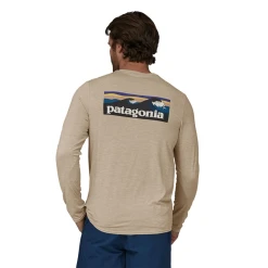 PATAGONIA Men's Long Sleeved Capilene Cool Daily Graphic Shirt, Waters #45170