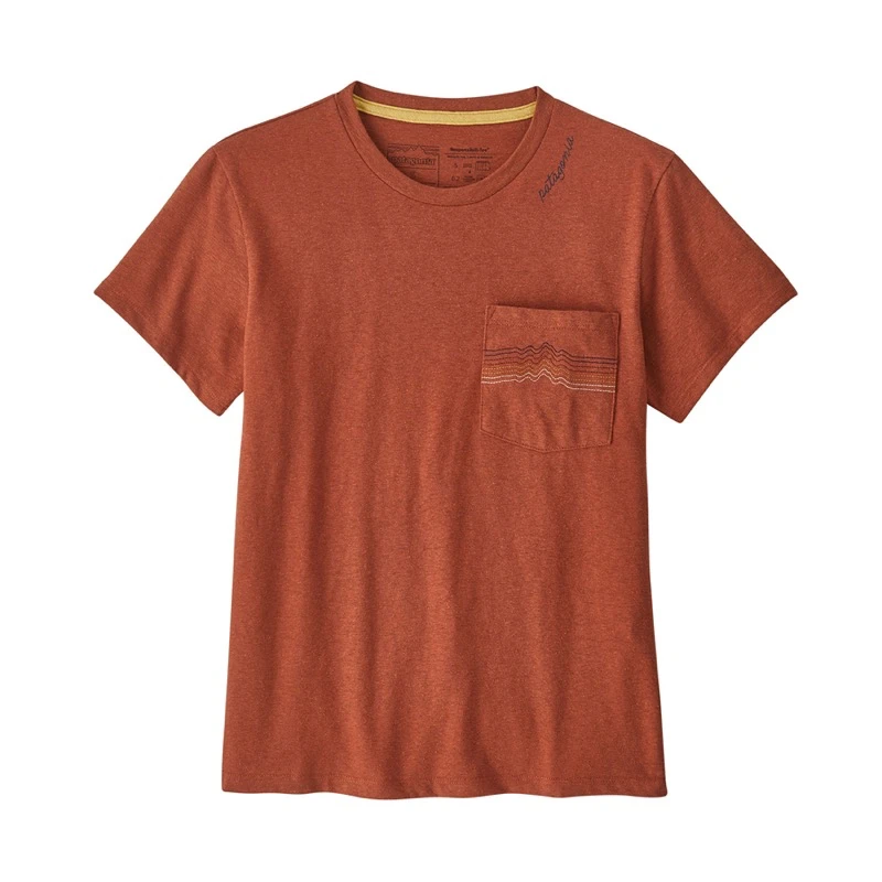 PATAGONIA Women's Ridge Rise Stripe Pocket Responsibili Tee #37607