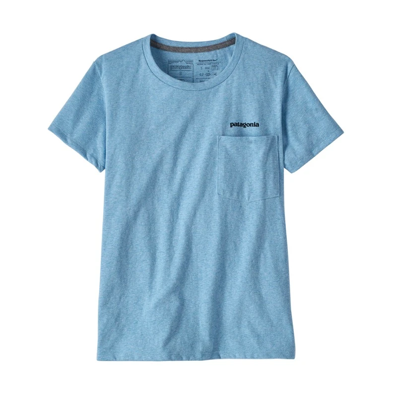 PATAGONIA WOMEN'S HOME WATER TROUT POCKET RESPONSIBILI TEE 4 PATAGONIA WOMEN'S HOME WATER TROUT POCKET RESPONSIBILI TEE - Image 2