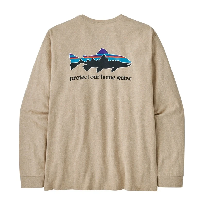PATAGONIA Men's Long Sleeved Home Water Trout ResponsibiliTee #37574 6 PATAGONIA Men's Long Sleeved Home Water Trout ResponsibiliTee #37574 - Image 4