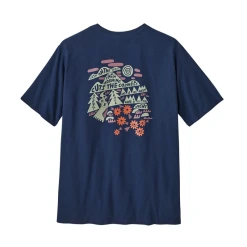 PATAGONIA Men's Across The Trail Responsibili Tee #37677 -down jacket shop PAT 37677 LMBE back