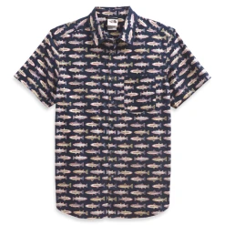 THE NORTH FACE Men's Short Sleeve Baytrail Pattern Shirt -down jacket shop THE NORTH FACE Mens Short Sleeve Baytrail Pattern Shirt 5L3 M