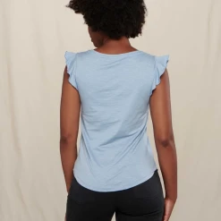 Toad&Co TOAD & CO Women's Rufflita II Tee -down jacket shop TNC RFLT WBLU back