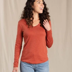 Toad&Co TOAD & CO WOMEN'S MARLEY II LONG SLEEVE TEE 9 Toad&Co TOAD & CO WOMEN'S MARLEY II LONG SLEEVE TEE -down jacket shop TOAD CO WOMENS MARLEY II LONG SLEEVE TEE AUBN XS