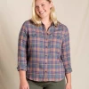 Toad&Co TOAD & CO WOMEN'S RE FORM FLANNEL SHIRT -down jacket shop TOAD CO WOMENS RE FORM FLANNEL SHIRT