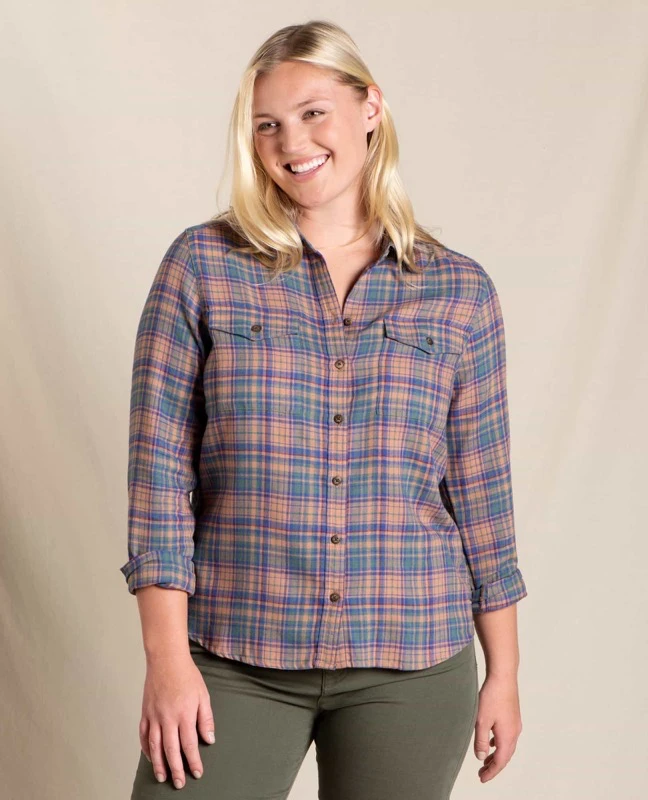 Toad&Co TOAD & CO WOMEN'S RE FORM FLANNEL SHIRT 3 Toad&Co TOAD & CO WOMEN'S RE FORM FLANNEL SHIRT
