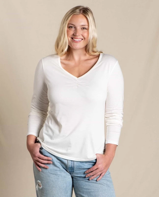 Toad&Co TOAD & CO Women's Rose Long Sleeve Tee 3 Toad&Co TOAD & CO Women's Rose Long Sleeve Tee