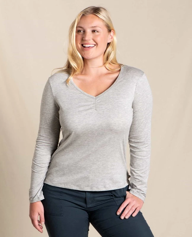 Toad&Co TOAD & CO Women's Rose Long Sleeve Tee 4 Toad&Co TOAD & CO Women's Rose Long Sleeve Tee - Image 2