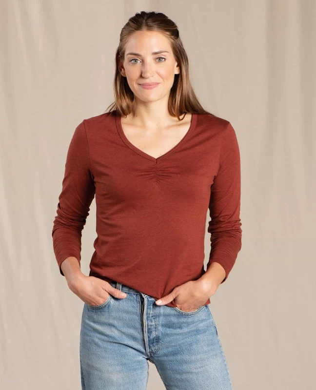 Toad&Co TOAD & CO Women's Rose Long Sleeve Tee 5 Toad&Co TOAD & CO Women's Rose Long Sleeve Tee - Image 3