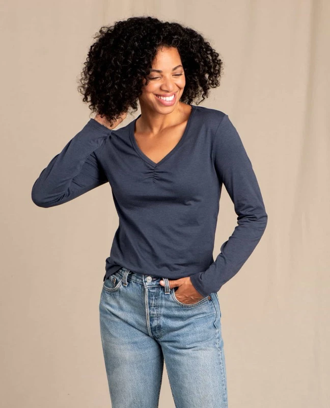 Toad&Co TOAD & CO Women's Rose Long Sleeve Tee 6 Toad&Co TOAD & CO Women's Rose Long Sleeve Tee - Image 4